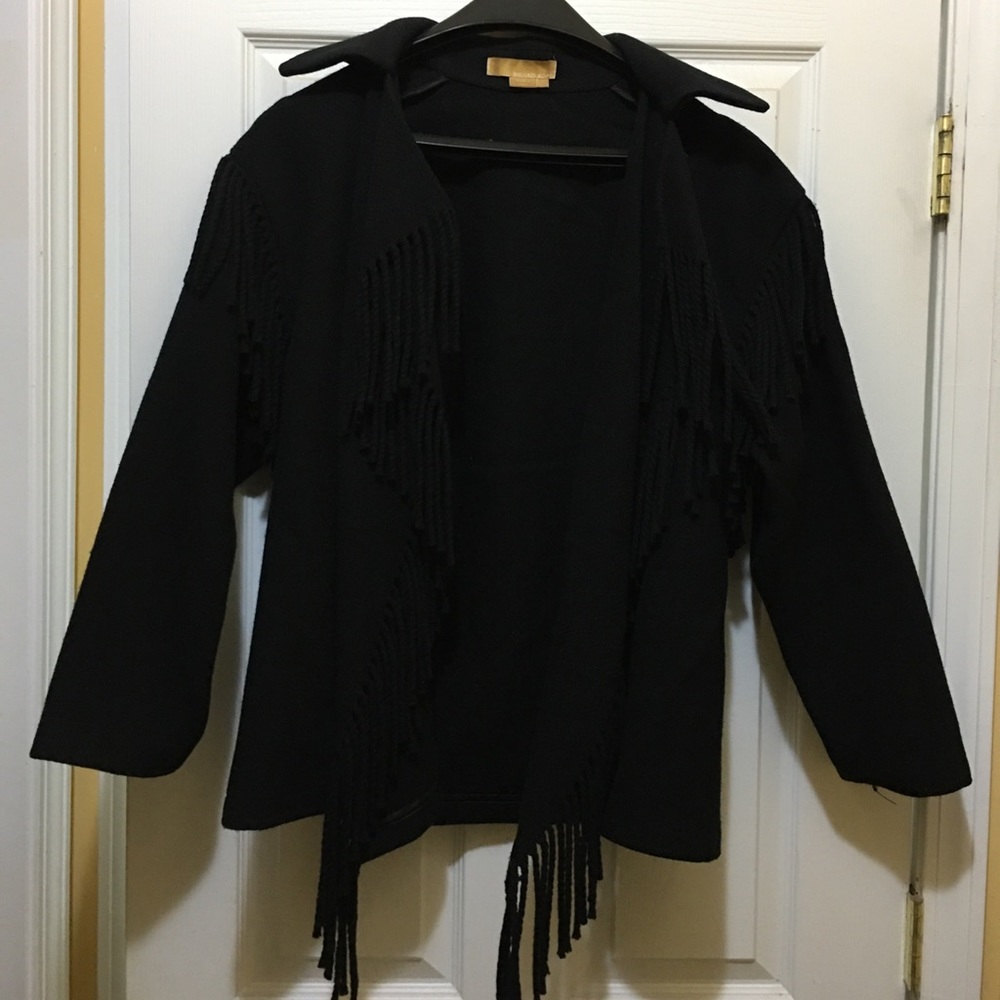 Michael Kors Fringed Wool Jacket